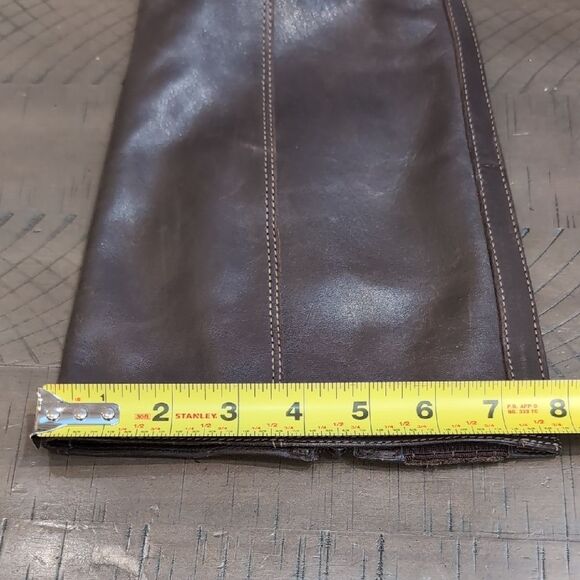 Donald J. Pliner Bixbi Brown Leather Over the Knee Boots Sz 8.5M - Picture 11 of 13